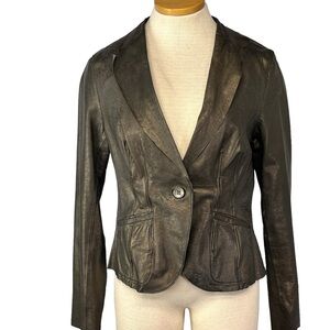 Jakett Leather Blazer